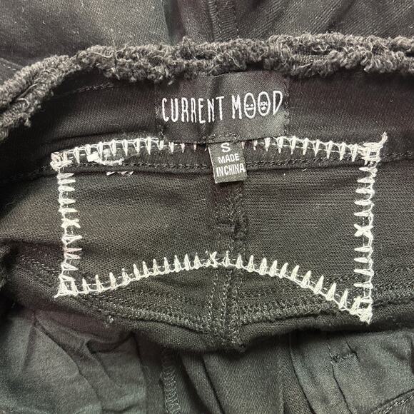 Current Mood x Dolls KIlls Jeans Womens Small Black Stitch Lace Up Patch - Picture 4 of 7